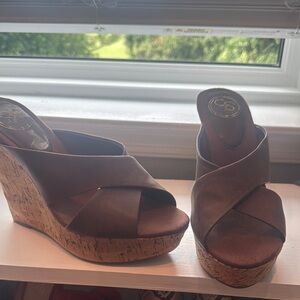 Brown Wedge Sandals